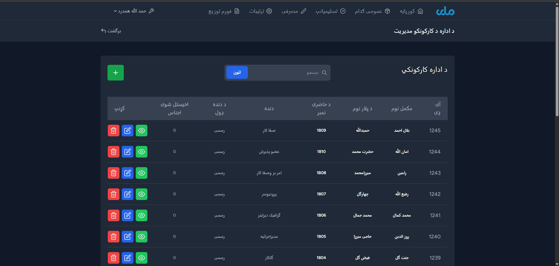 User Management screenshot 1