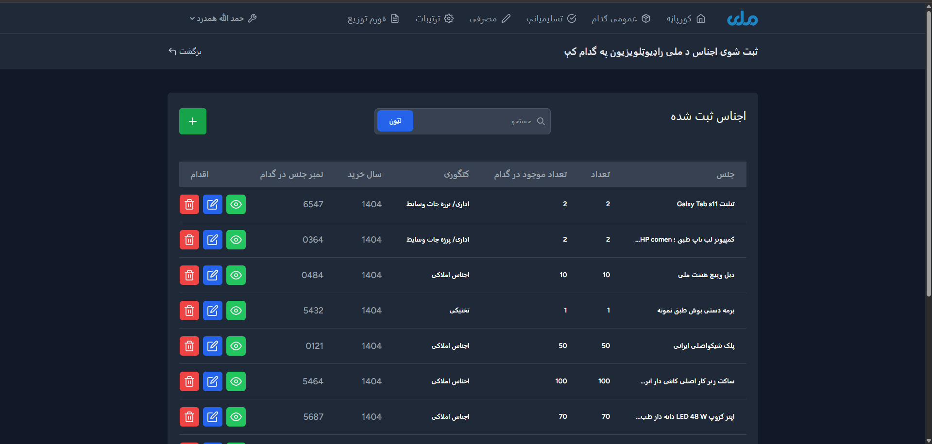 Item Management screenshot 1
